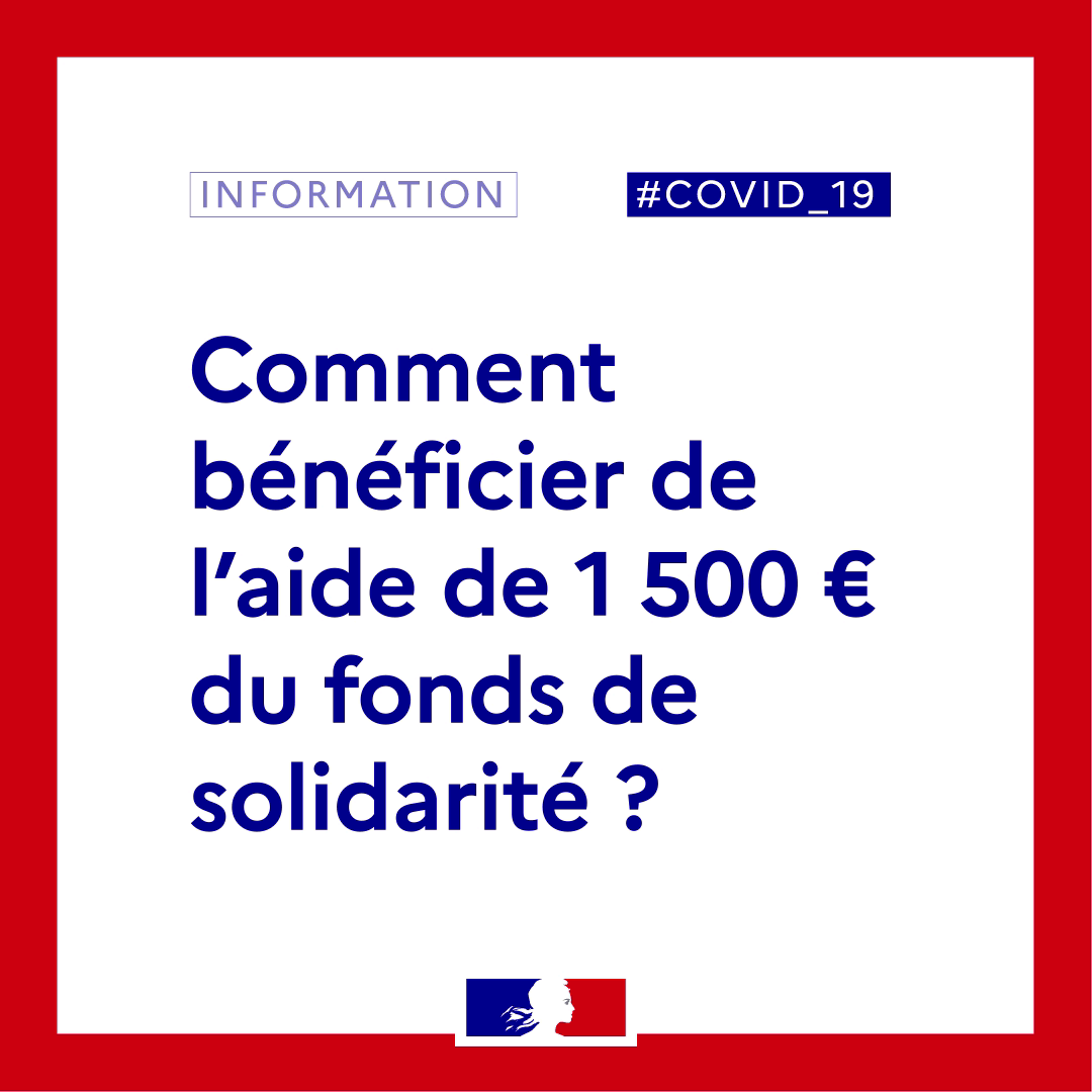 Procédure demande d'aide exceptionnelle de 1500€ du Fonds de solidarité